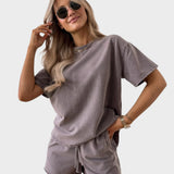 Casual Set con T-shirt e Pantaloni Jogger