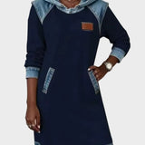 Irena - Vestito in denim con cappuccio