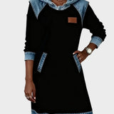 Irena - Vestito in denim con cappuccio