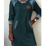 Irena - Vestito in denim con cappuccio