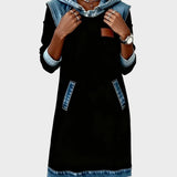 Irena - Vestito in denim con cappuccio