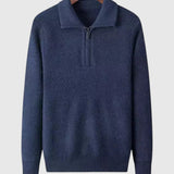 Luboš | Maglione in cashmere con zip a quarto Gstaad