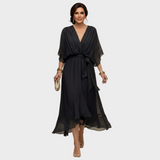 Monica Chiffon - Vestito con scollatura a V