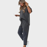 Casual Set con T-shirt e Pantaloni Jogger