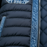 Pavel - Giacca in denim ibrida trapuntata
