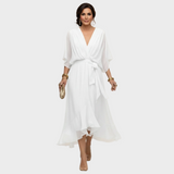 Monica Chiffon - Vestito con scollatura a V