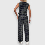 Jasmína - Set di due pezzi con scollatura a V e pantaloni coordinati