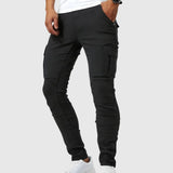 Vasil | Pantaloni Marino Cargo Stretch