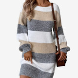 Elestte™ Abito in maglia a righe
