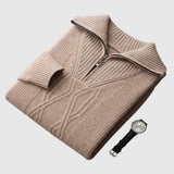 Perla - Maglione con zip Taranto in Lana Merino
