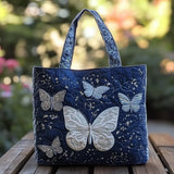 Borsa a farfalla fatta a mano in argento