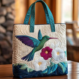 Borsa Tote a Fiori Bianchi Trapuntata