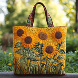 Borsa girasole classica con ricamo