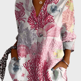 Camicia floreale in cotone