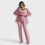 Selina - Set elegante 3 pezzi (Giacca, Top, Pantaloni)