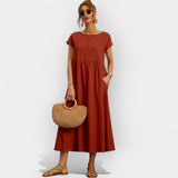 Abiti di Cotone Leggeri con Tasche