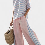 Cecília - Set in Lino Bambù Rosa