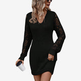 Silvy™ Abito con maniche in pizzo