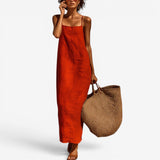 Desiree™ Abito sottoveste lungo in lino