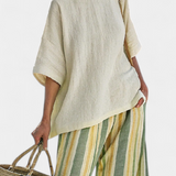 Olívia - Set in Lino di Bambù nel Colore Oliva