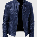 Henry - Giacca in pelle casual per uomo