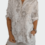 T-shirt con motivo floreale