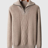 Perla - Maglione con zip Taranto in Lana Merino