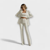 Selina - Set elegante 3 pezzi (Giacca, Top, Pantaloni)