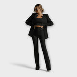 Selina - Set elegante 3 pezzi (Giacca, Top, Pantaloni)