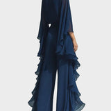 Aurora - Completo Elegante in Chiffon con Volant