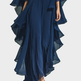 Aurora - Completo Elegante in Chiffon con Volant