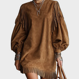 Vestito Mini Vintage con Maniche