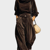 Solenne – completo in velluto loose