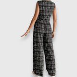 Jasmína - Set di due pezzi con scollatura a V e pantaloni coordinati