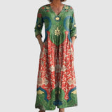 Sára - Vestito Maxi floreale vintage