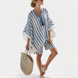 Salomé - Set a Righe Blusa e Pantaloni Corti
