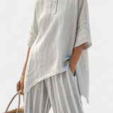 Clarisse - Set Blusa Asimmetrica