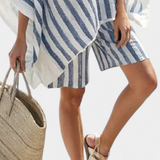 Salomé - Set a Righe Blusa e Pantaloni Corti