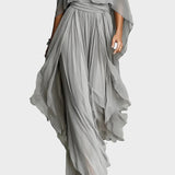 Isabela - Completo grigio con top a spalline e pantaloni leggeri