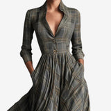 Laila™ Abito a quadri chic