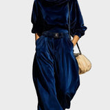 Solenne – completo in velluto loose
