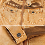 Giacca in pelle titanio