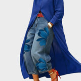 Daniella - Abito in lino & Set denim floreale