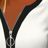 maglietta a maniche lunghe con zip